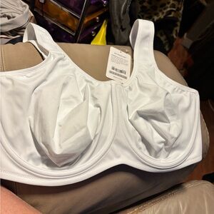 Syrokan White Full Support Max Control Full Impact Sports Bra 40F.  New!